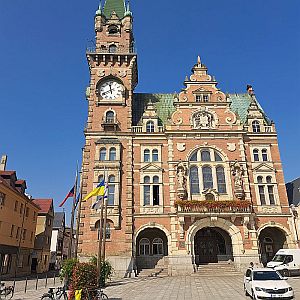 Nysa odra Rathaus und Marktplatz Frydtland 300