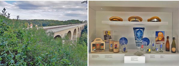 Blick auf das Neißeviadukt von Görlitz aus - Im Besucherzentrum der Landskron Brau-Manufaktur 17 18 neisseviadukt 600